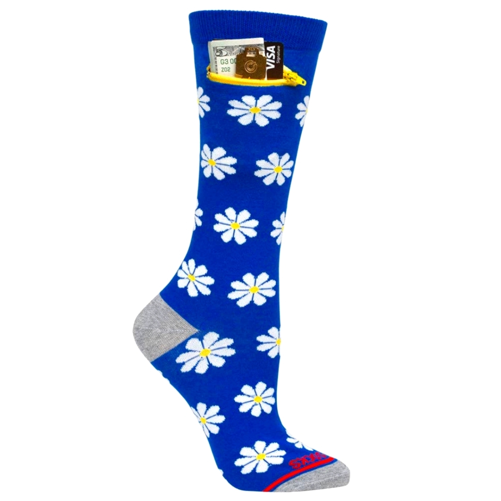 Pocket socks - Deep Pocket With Hand Sewn Zipper NWOT